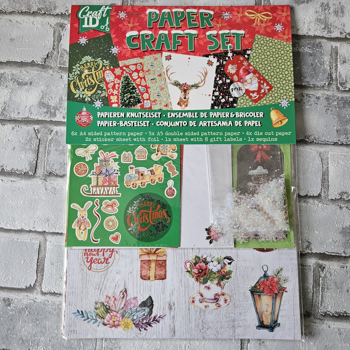 kerst craft set rood, Diy kit