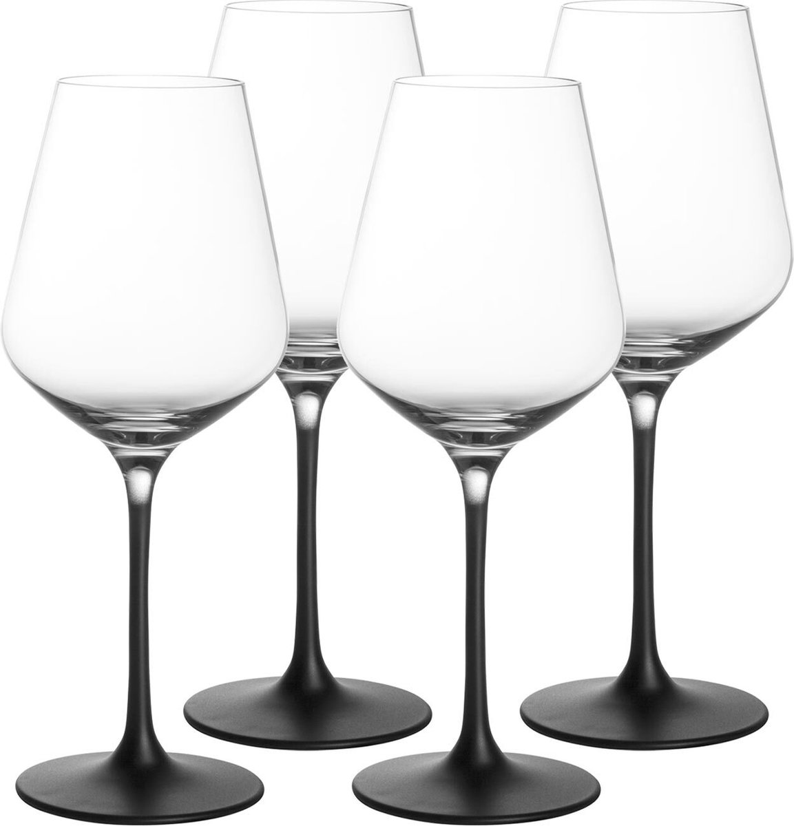 VILLEROY & BOCH - Manufacture Rock - Witte wijnglas 380ml - 4 stuks - Kristal