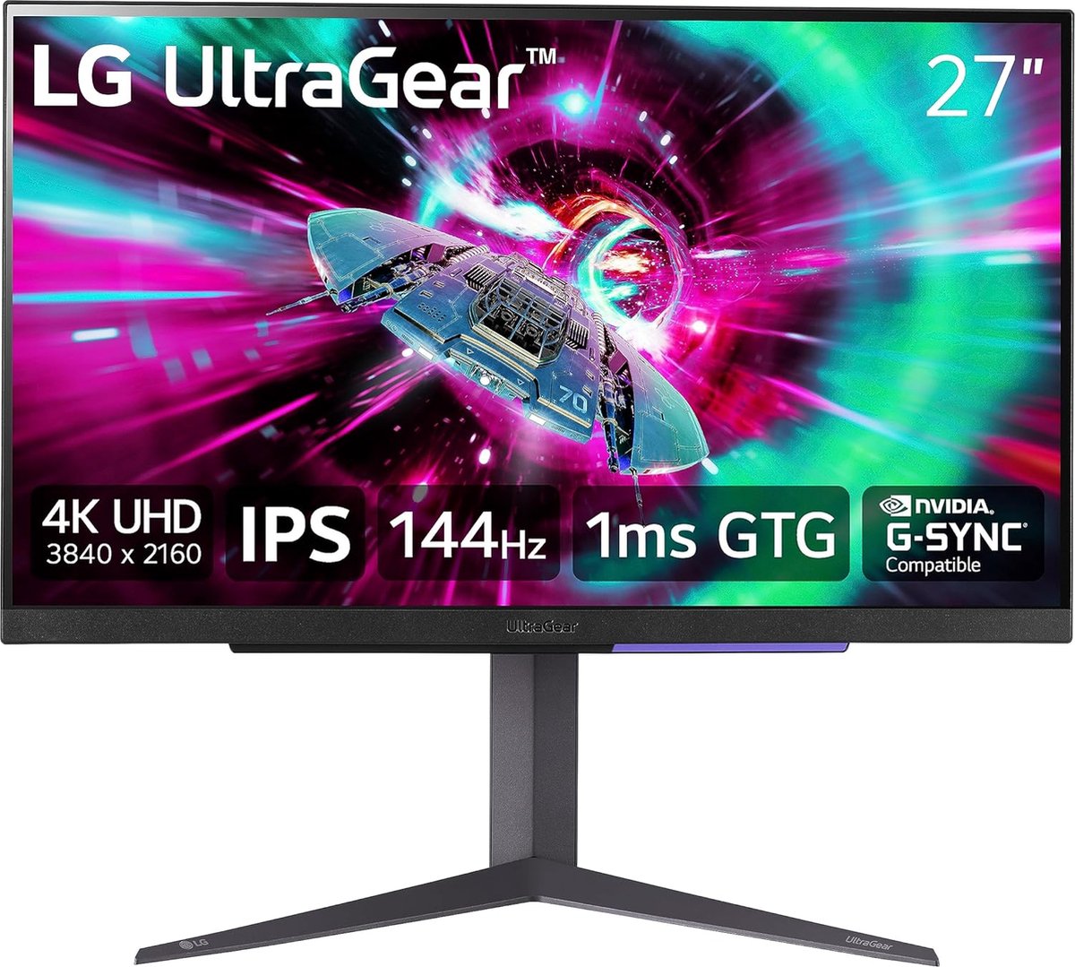 LG UltraGear 27GR93U-B - 27 inch - 3840 x 2160 (Ultra HD 4K) - 1 ms - 144 Hz