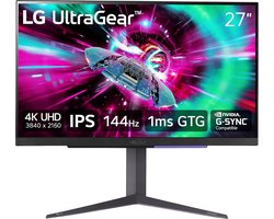 LG UltraGear 27GR93U-B - 4K IPS Gaming Monitor - 144hz - HDMI 2.1 - 27 inch