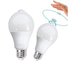 4W LED Lamp met Bewegingssensor - Motion sensor - E27 - Vergelijkbaar met gloeilamp 40W - 1 Stuk - Wit licht
