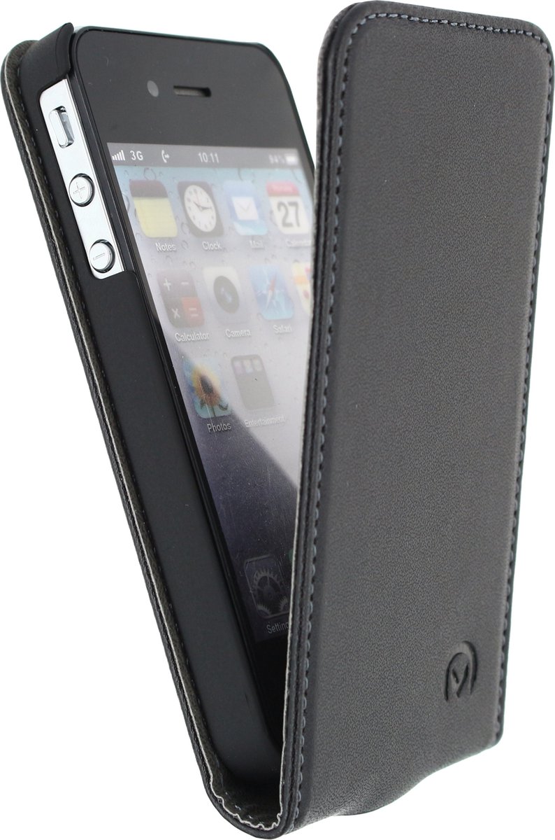 Mobilize Premium Magnet Flip Case Geschikt voor Apple iPhone 4/4S - Zwart