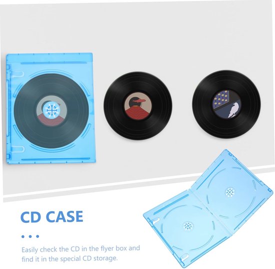 Boîtes à CD transparentes de 12 pièces pour un stockage et une Protection efficaces des CD