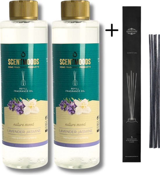 Vanilla Sandalwood geurstokjes navulling | Classic Candle Reed Diffuser (Geurstokjes) navulling | Kadoshop De Duizendpoot