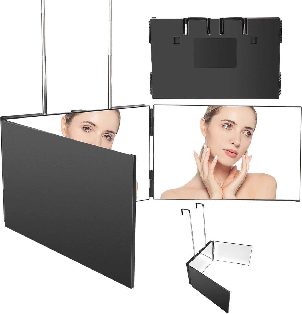 360 Graden Spiegel - 3-Weg Spiegel voor Haarstyling, Scheren en Make-up