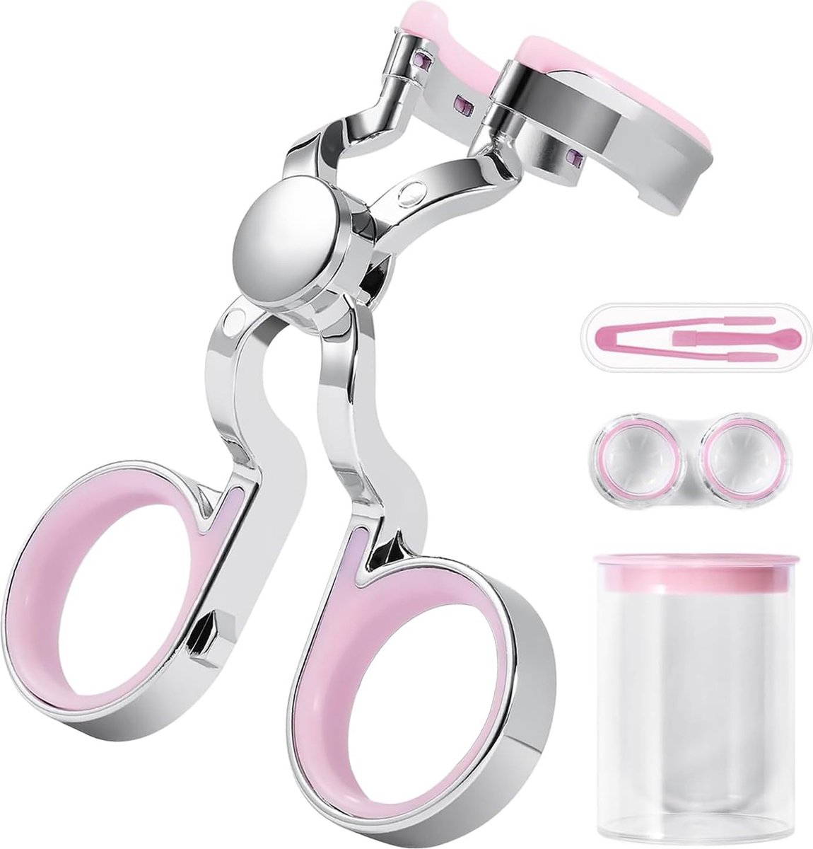 Goedkoopste Contactlenzen draaghulpmiddelen, contactlenzen ooglidspanner, contactlenzen lenshulp, verbeterd comfort en precisie, gemakkelijk schoon te maken en mee te nemen, ergonomisch ontworpen roze