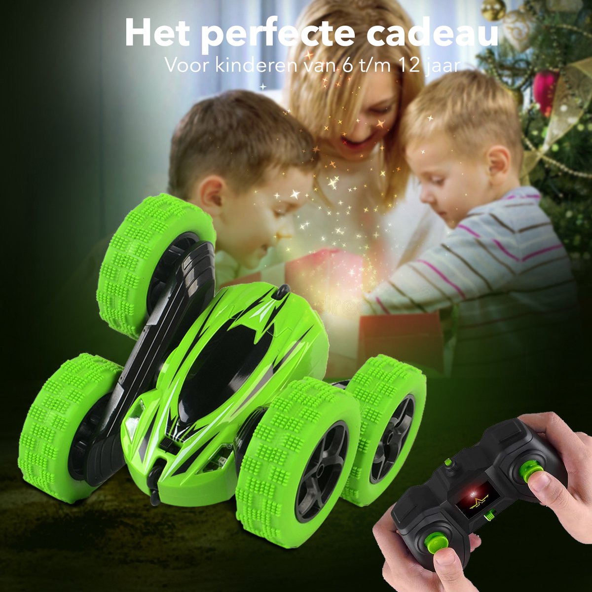 Bestuurbare Auto All-Terrain - RC Auto met 2 Accu's - Waterdicht - Speelgoed Autos Jongens - Buitenspeelgoed - Race Car - Afstandsbestuurbare race Auto Radiografisch — afbeelding 7