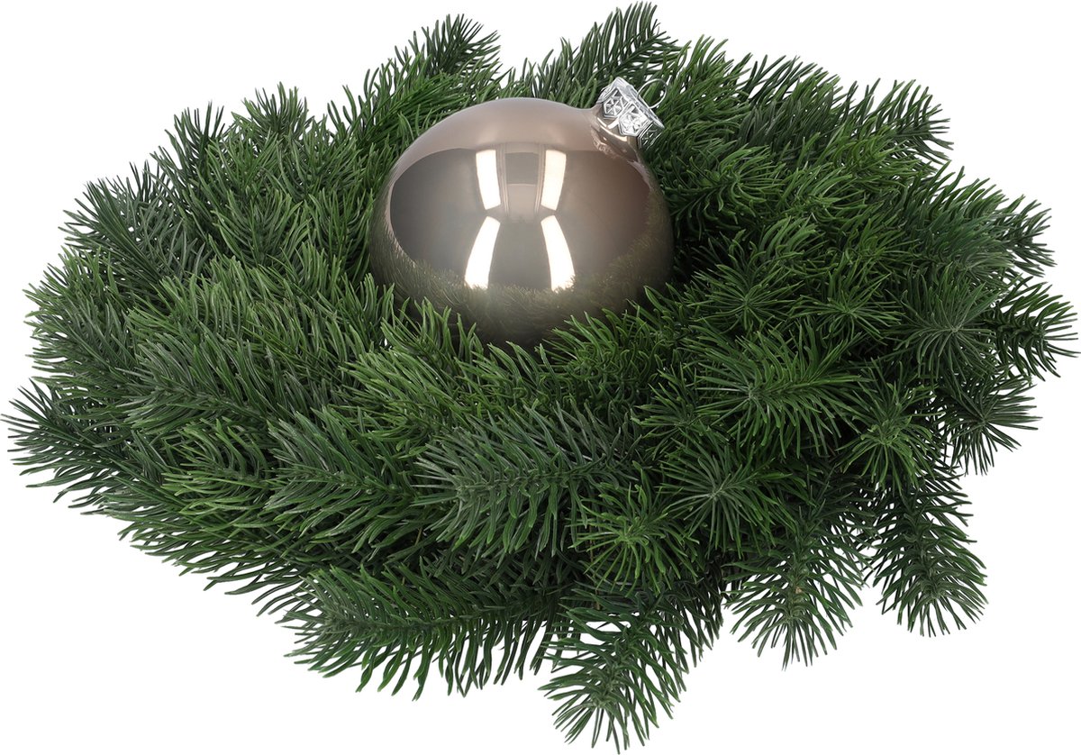 Glazen kerstballen - Set van 4 stuks/100mm - Luxe kerst decoratie - Sfeervolle kerstversiering voor in de kerstboom - Glas - Titan Grey - Grijs – foto 8