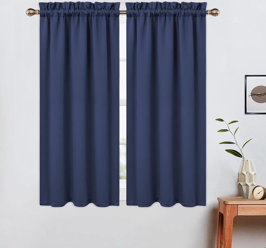 Deconovo Verduisteringsgordijnen Grommet 84 inch Lengte, Lichtgrijs, Thermische Ooggordijnen voor de Woonkamer, Keuken, 254x214 cm (B x H), 1 stuk