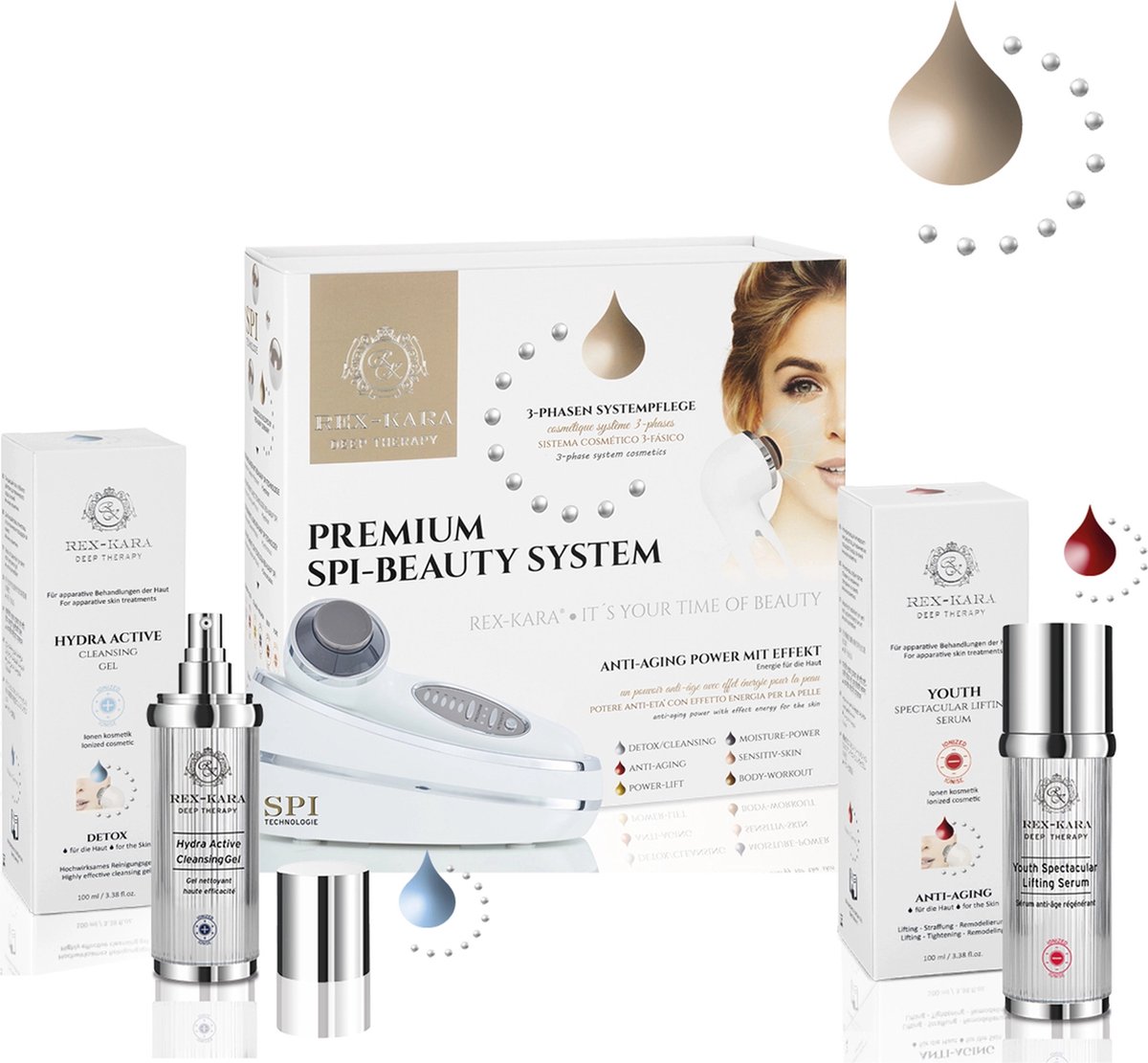 Goedkoopste REX-KARA PREMIUM SPI BEAUTY SYSTEM - LUXE STARTER SET - HUIDVERZORGINGSPRODUCTEN VAN DE JAAR