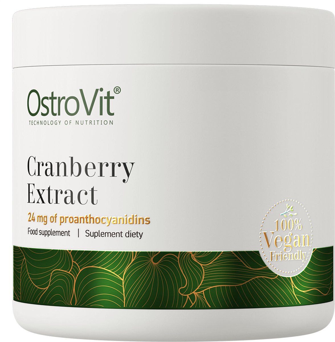 Goedkoopste Supplementen - Cranberry Poeder - Vegan - 100g - OstroVit - 100 g