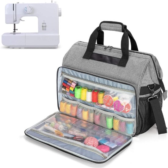 Étui pour machine à coudre avec large ouverture sur le dessus