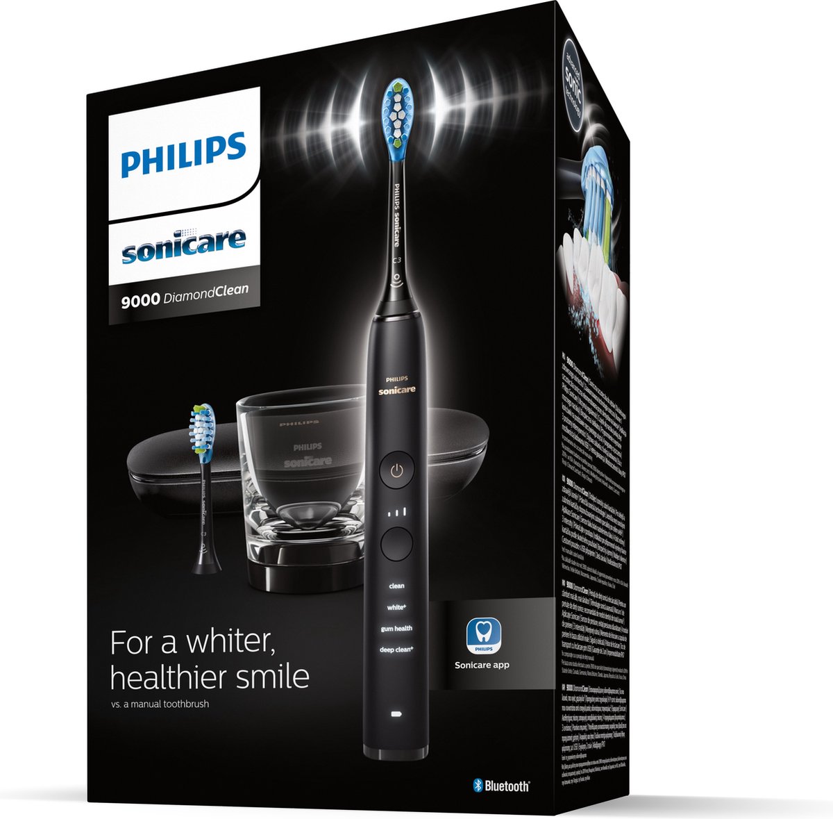 Afbeelding 2 van Philips Sonicare 9000 Series DiamondClean Elektrische Tandenborstel HX9913/18