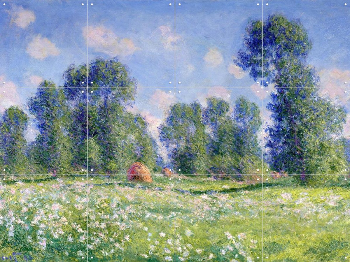 IXXI Effect of Spring - Giverny, Claude Monet & Bridgeman Images - 80 x 60 cm - Gratis ophangtool - Grote wanddecoratie en posters - Klassiek