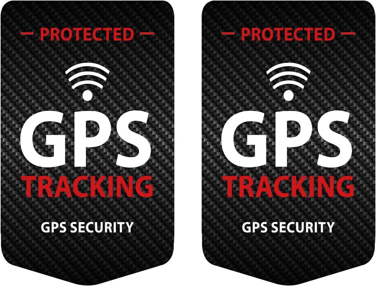 Set van 2 Weerbestendige GPS Tracking Stickers voor Fiets en Scooter