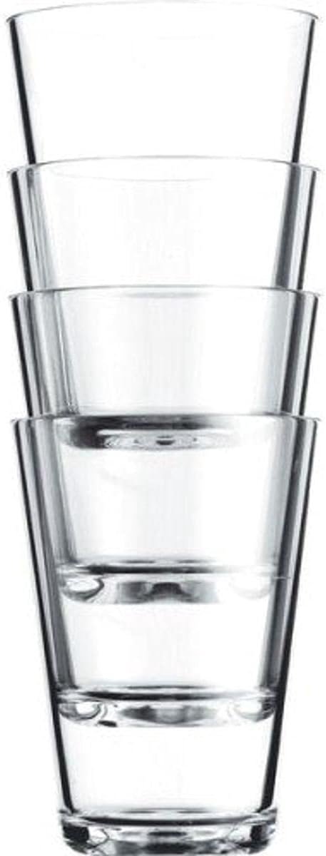 Set van 4 Hittebestendige Drinkglazen van Gehard Glas