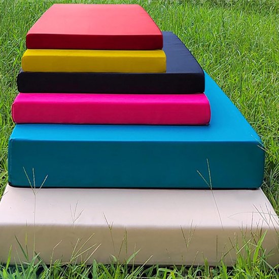 Linnen bankkussen 120x40x5 cm, verstevigde, ademende zitkussens voor binnen, bankkussen met hoge dichtheid en antislip onderkant, binnenkussen voor erkermeubilair (zwart