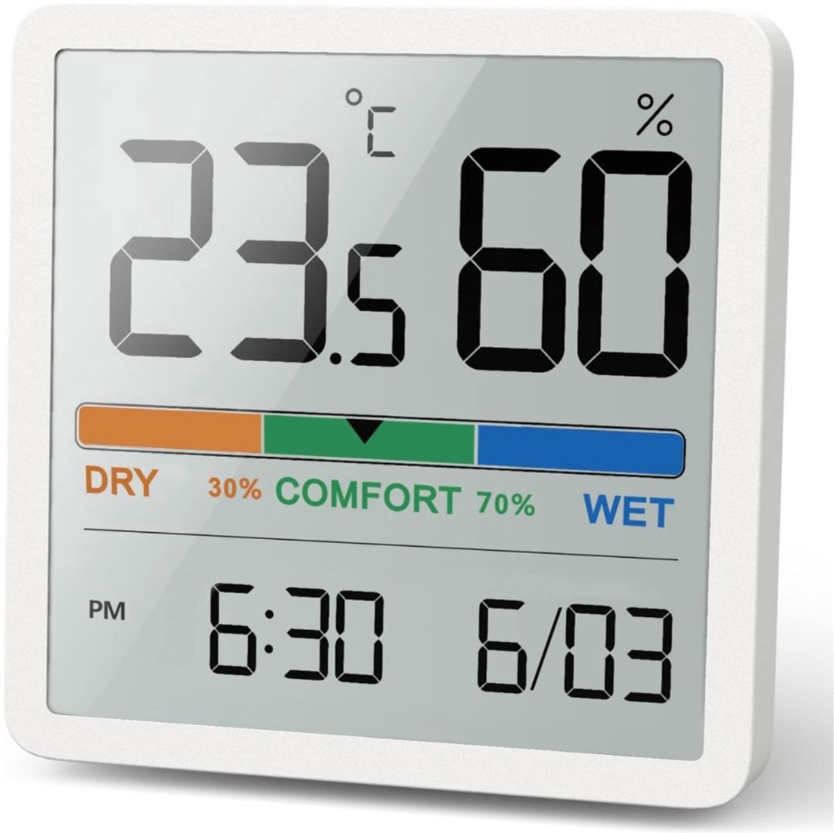 NBAP® CO2 Meter - Hygrometer - Luchtkwaliteitsmeter - Wit