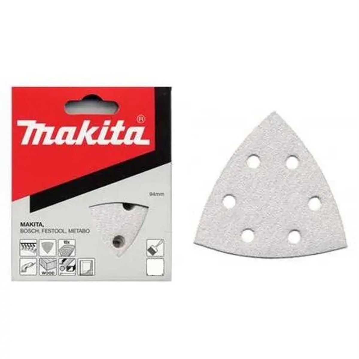 Makita 10x schuurpapier Kleur K120 - B-22969