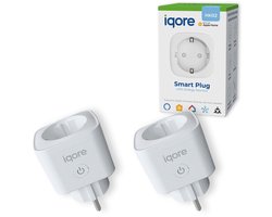 2x Slimme Stekker voor APPLE HOMEKIT- Geen hub vereist – MATTER ondersteuning – Tijdschakelaar en Energiemeter – Siri Google Home & Amazon Alexa – Gratis Smartlife App – 16A