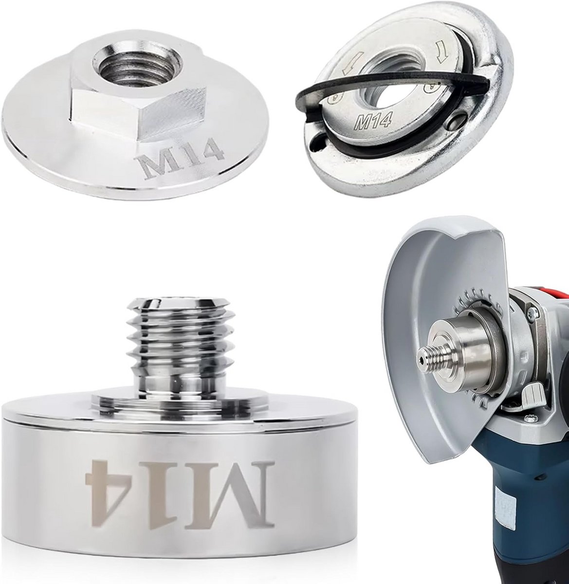 3-delige X-Lock naar M14 Adapter Set voor Haakse Slijper en Kernboor