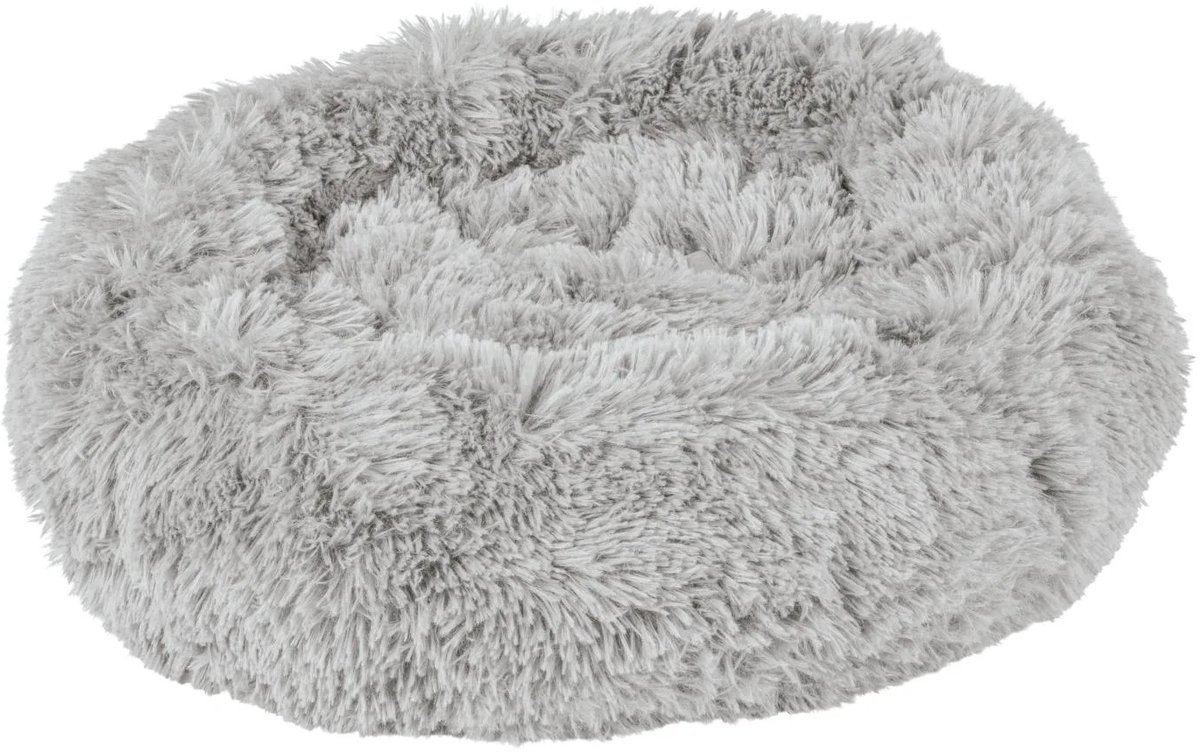 Zoofari Honden mand - Grijs - Extra pluche - ca. Ø 58,5 x H 14 cm