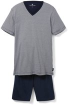 Tom Tailor - Pyjamaset van katoen - Maat 52/L - blue-dark-horizontal stripe