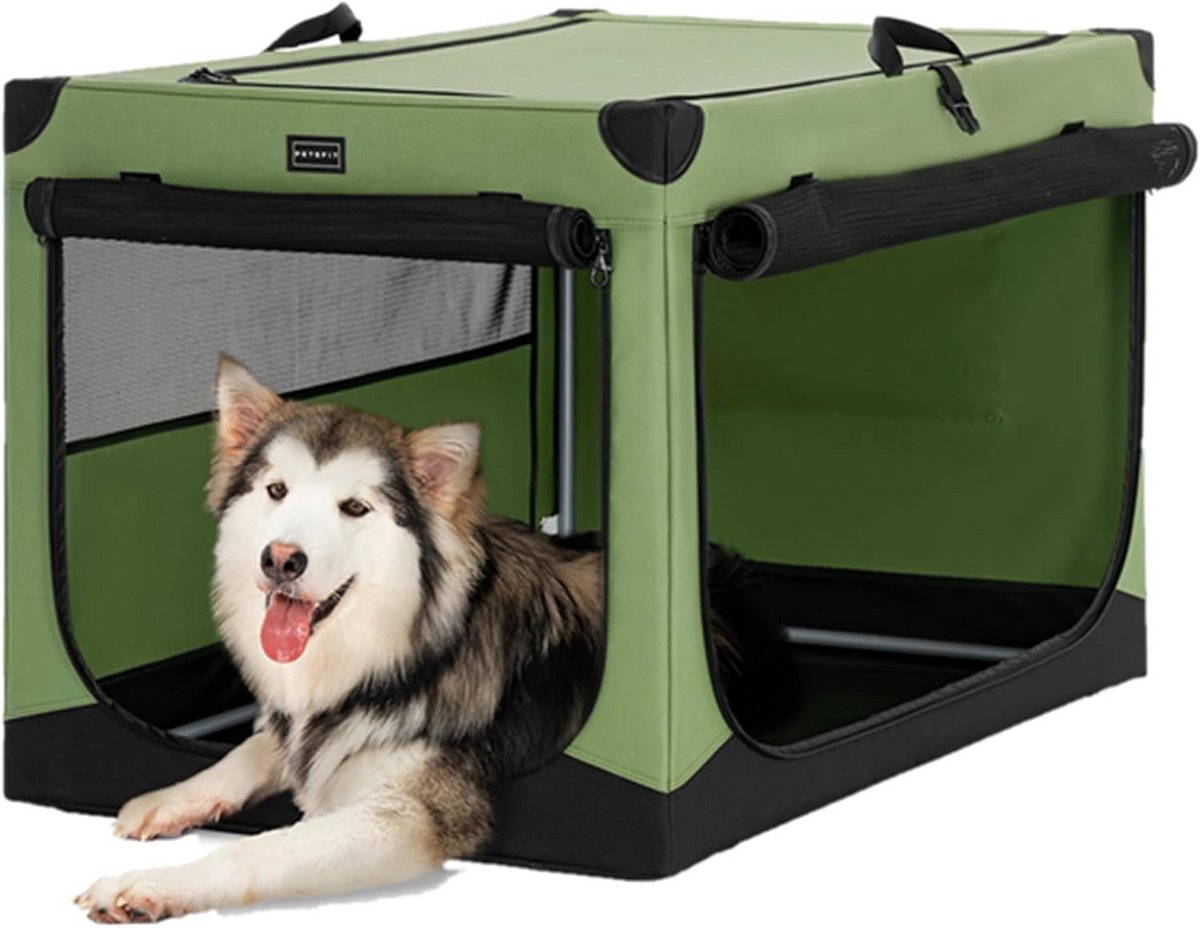 Opvouwbare Transportbox voor Hond met Stevig Frame - Veilig en Ventilerend