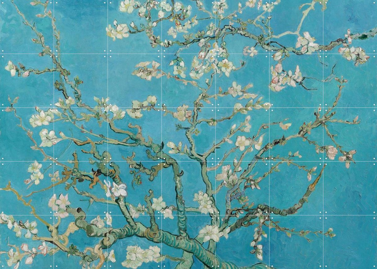 IXXI Amandelbloesem (1890), Vincent van Gogh (1853 - 1890) & Van Gogh Museum - 140 x 100 cm - Gratis ophangtool - Grote wanddecoratie en posters -