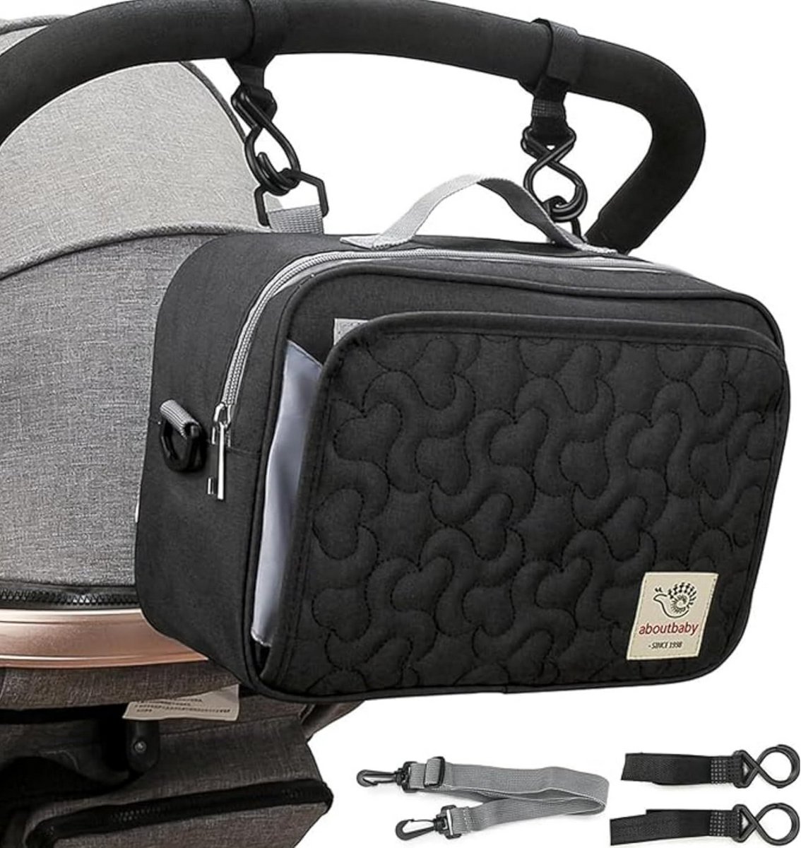 Multifunctionele Kinderwagen Organizer en Luiertas voor Essentiële Spullen