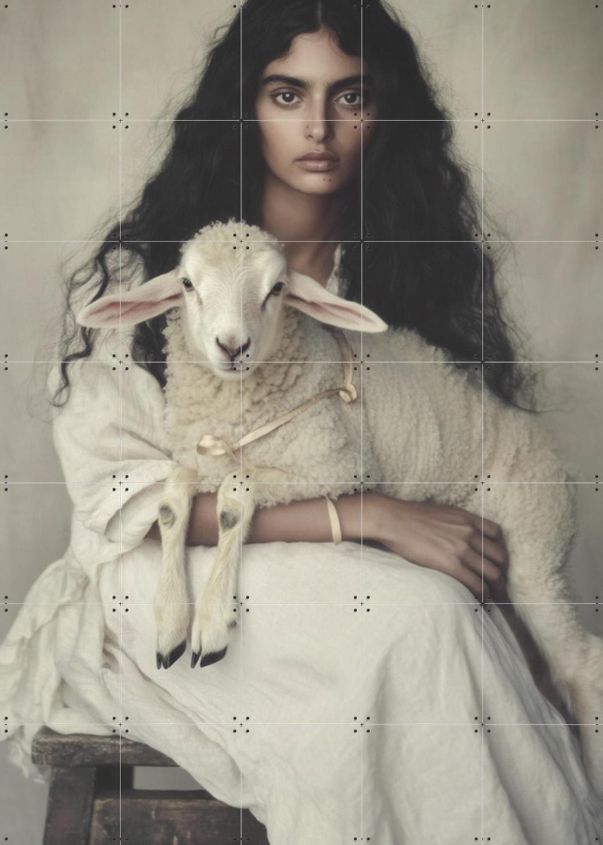 IXXI Demi, STUDIO HANNAH LEMHOLT - 100 x 140 cm - Gratis ophangtool - Grote wanddecoratie en posters - Naturalisme, Fotografie, Woonkamer, Slaapkamer