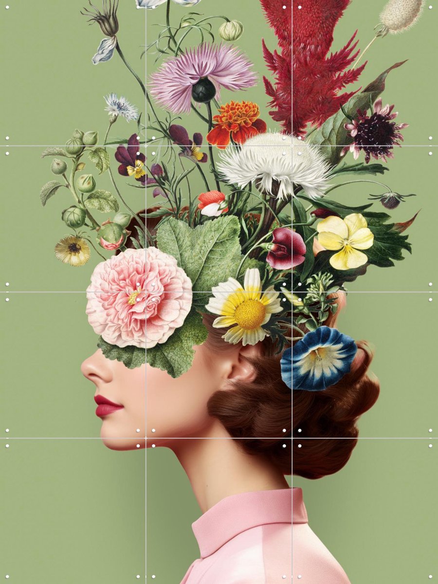 IXXI Silly Summer Things, Marja van den Hurk - 60 x 80 cm - Gratis ophangtool - Grote wanddecoratie en posters - Grafisch Ontwerp, Gemengde