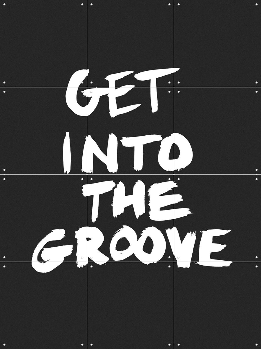 IXXI Get into the Groove, Marcus Kraft - 60 x 80 cm - Gratis ophangtool - Grote wanddecoratie en posters - Grafisch Ontwerp, Illustraties, Pop art,