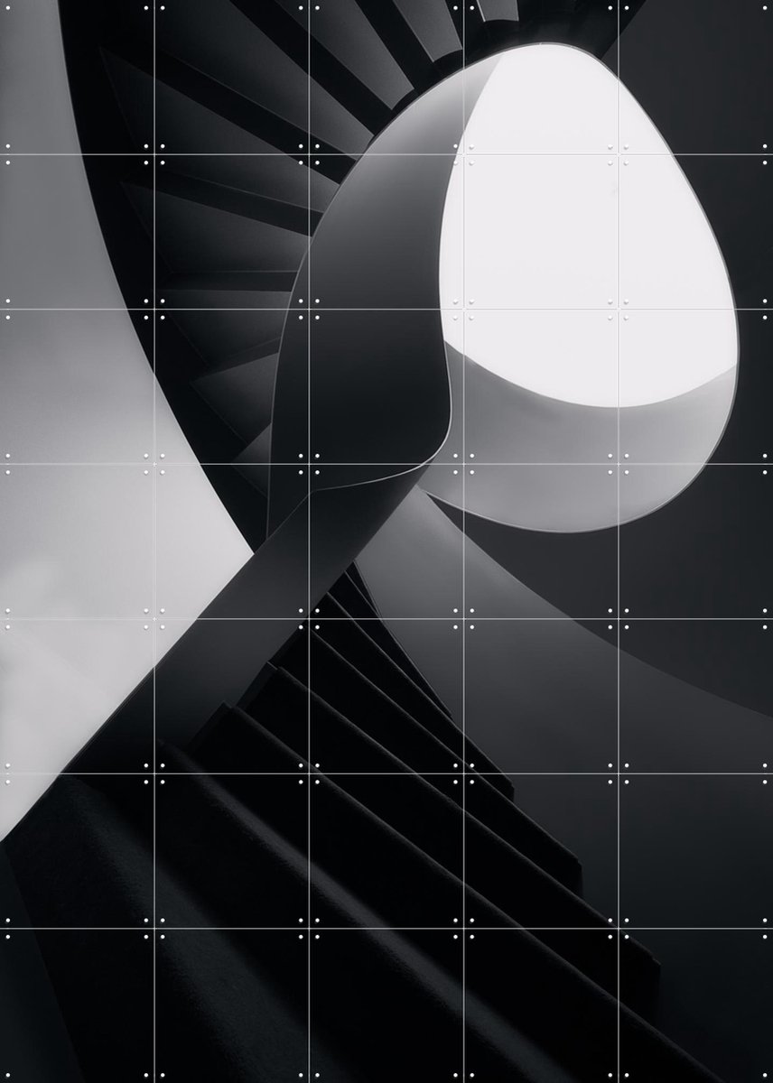 IXXI Round Lines, Olavo Azavedo & Various - 100 x 140 cm - Gratis ophangtool - Grote wanddecoratie en posters - Abstract, Geometrische Kunst