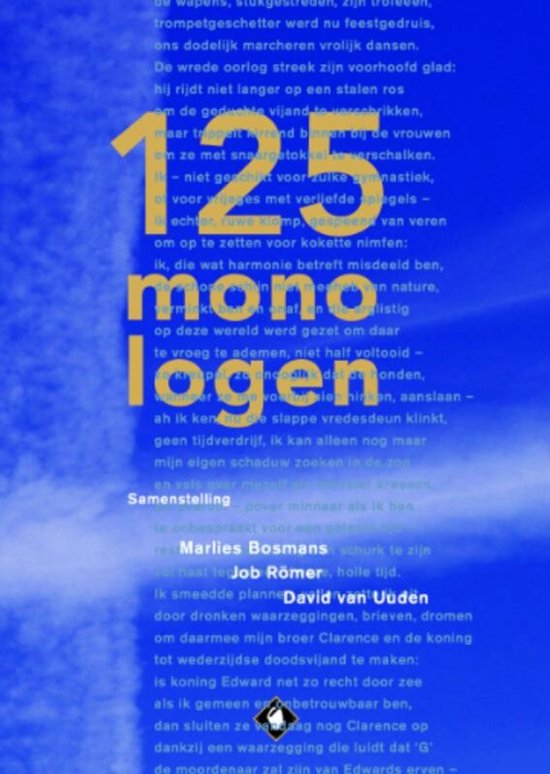 125 monologen - cover