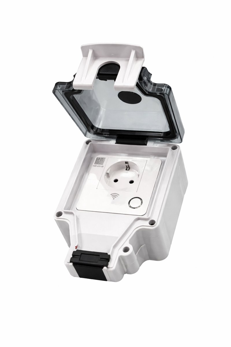 Profielenloods - Buitenstopcontact enkel Stopcontact met wifi- IP66 Stopcontact Waterdicht - Stopcontact Buiten