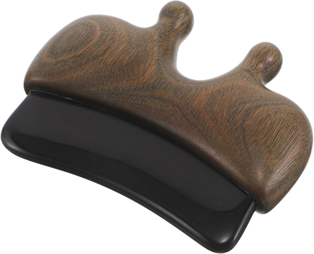 Gua Sha Tool - Houten Massagebord - Gezichtsontspanning - Ergonomisch Ontwerp - 81 x 64 cm - Bruin