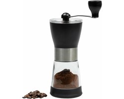 Koffiemolen Handmatig - Bonenmaler Keuken - Verse Koffie - Keramisch Maalwerk - 6 x 15 x 17 cm - Zwart