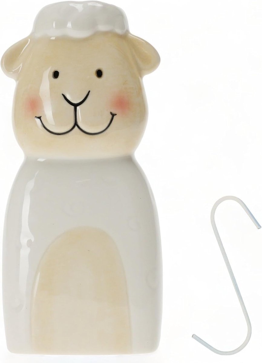 Luchtbevochtiger Dierenvorm - Waterverdamper Keramiek - Verbeter Binnenklimaat - 200ml Inhoud - Hangend Model - Schaap
