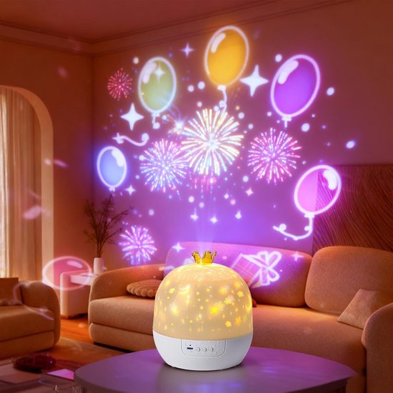 Plafond Projectorlamp - Sterrenhemel Lamp - Rustgevende Sfeer - 360 Graden Draaibaar - 11 x 11 x 11 cm — afbeelding 2