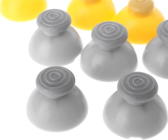 Joystick Doppen - Controller Caps - Controller Reparatie - Set van 10 - Geel Grijs — afbeelding 3