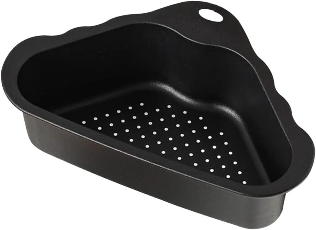 Spoelbakmand Keuken - Driehoekige Zeef - Afvoeren & Drogen - Ruimtebesparend Hoekmodel