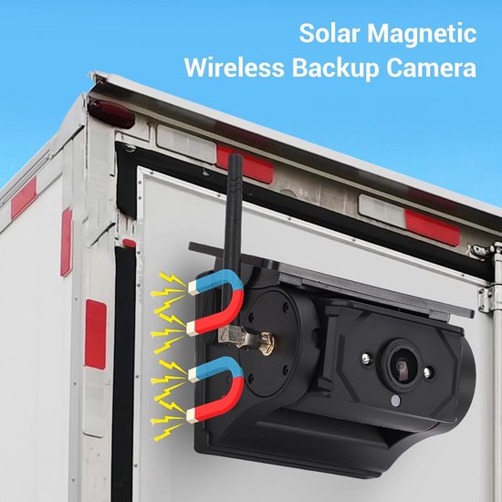 Achteruitrijcamera - Trailer Camera - Veilig Achteruitrijden - Magnetische Bevestiging - 15 x 12 x 11 cm - Zwart — afbeelding 5