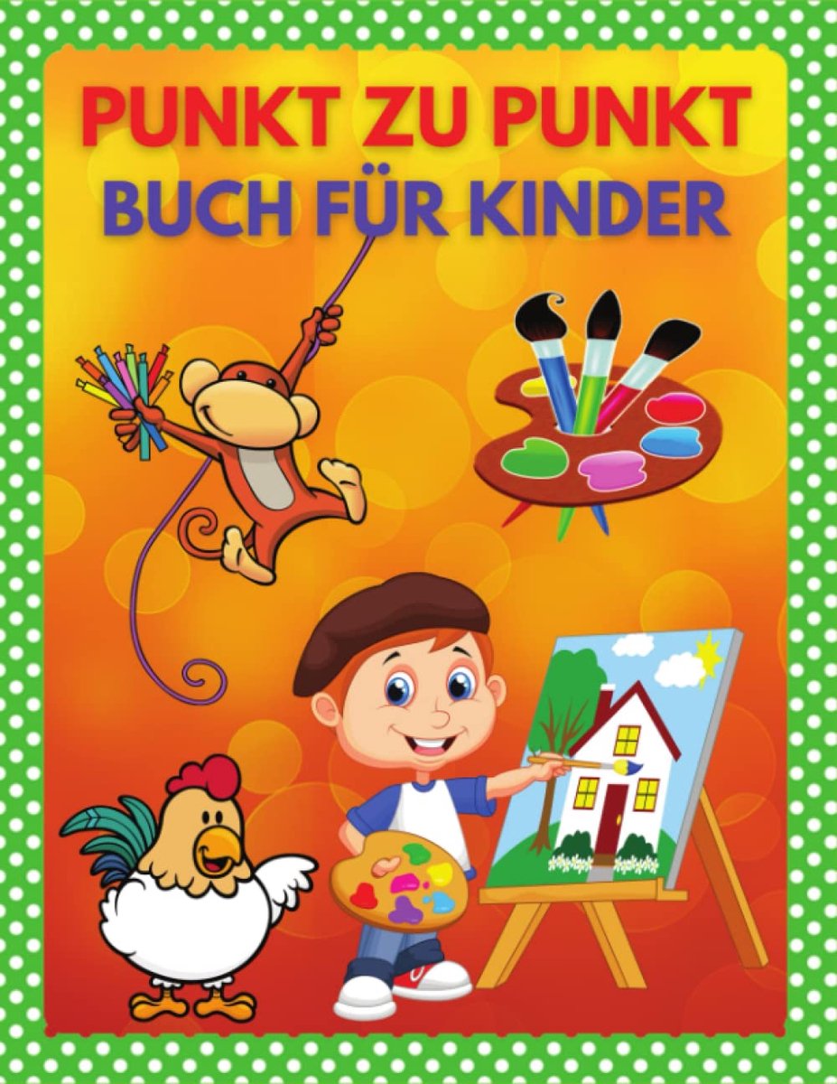 Punkt zu Punkt Buch - Verbind de punten - Kinderen Leren - 40 Puzzels - 21.59 x 27.94 cm