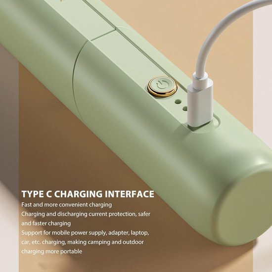 Elektrische Handmixer - Keukenmixer Garde - Creme en Beslag - Stil en Krachtig - 25x14x6 cm - Groen — afbeelding 3