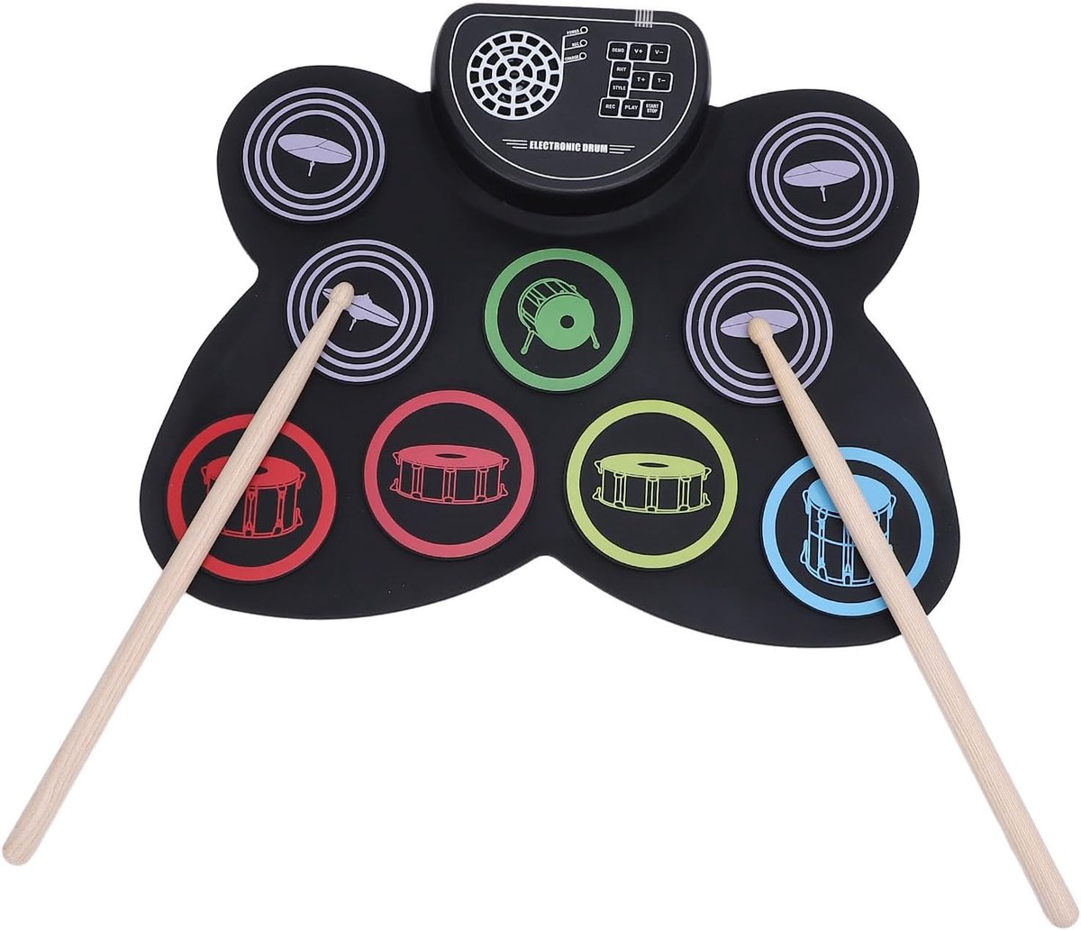 Elektronisch Drumpad - Digitaal Drumstel - Muziek Maken - Ingebouwde Luidsprekers - 41x18x7 cm