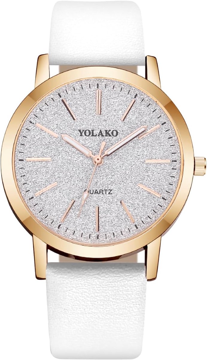 Klassiek Dameshorloge - Analoge Polshorloge - Dagelijks Gebruik - Eenvoudig Design - 39mm Kast - Bruin Bandje
