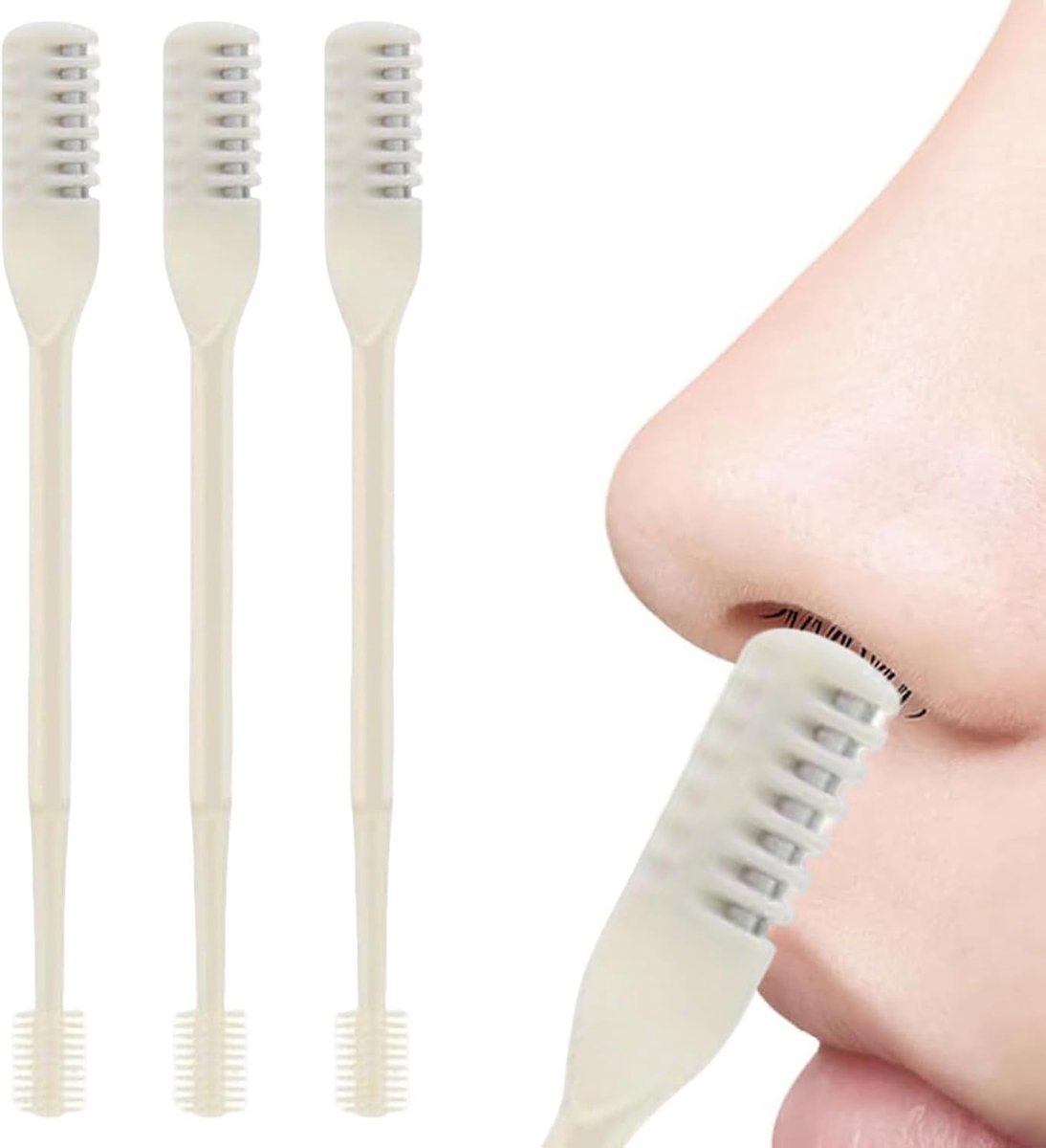 Neushaartrimmer Dubbele Kop - Gezichtsverzorging Trimmer - Nauwkeurig Knippen - 360 Graden Rotatie - Compact Ontwerp