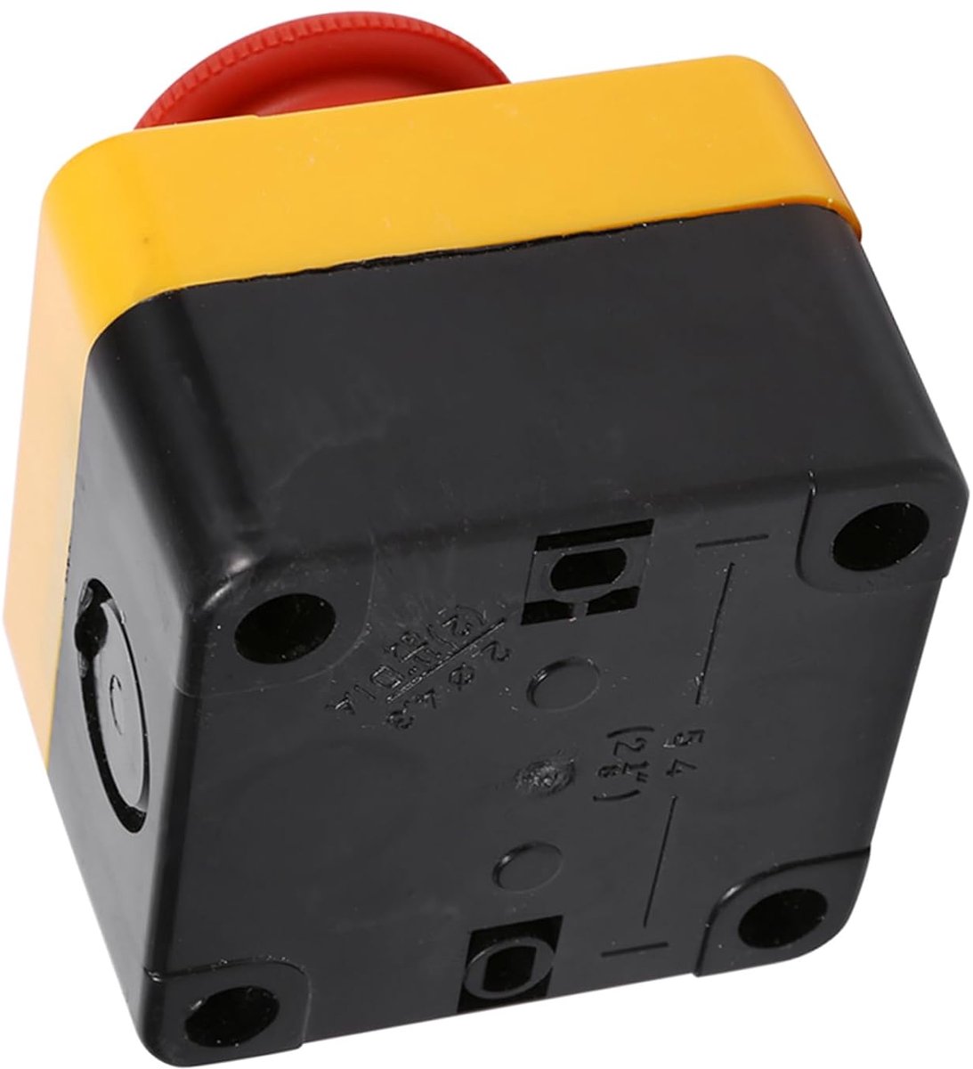 Noodstop Drukknop - Schakelaar Paddestoel - Machine Bediening - DPST 1NO+1NC Contact - 77x76x64mm - Rood