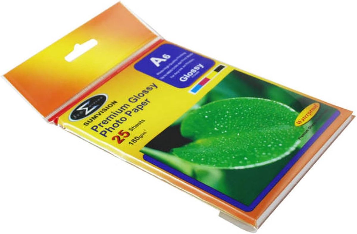 Fotopapier A6 - Glanzend Papier - Foto Prints Maken - Direct Droog - 180 Gram
